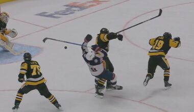 Boone Jenner Drops 🥊 Gloves 🥊 With Matthew Dumba