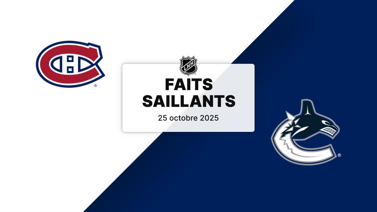 Canadiens vs Canucks 25/10/25 | Faits saillants