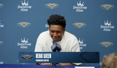 Derik Queen interview | Pelicans-Spurs Postgame 10/24/2025