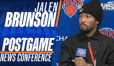 Jalen Brunson on Knicks' 11-man rotation in win over Cavs
