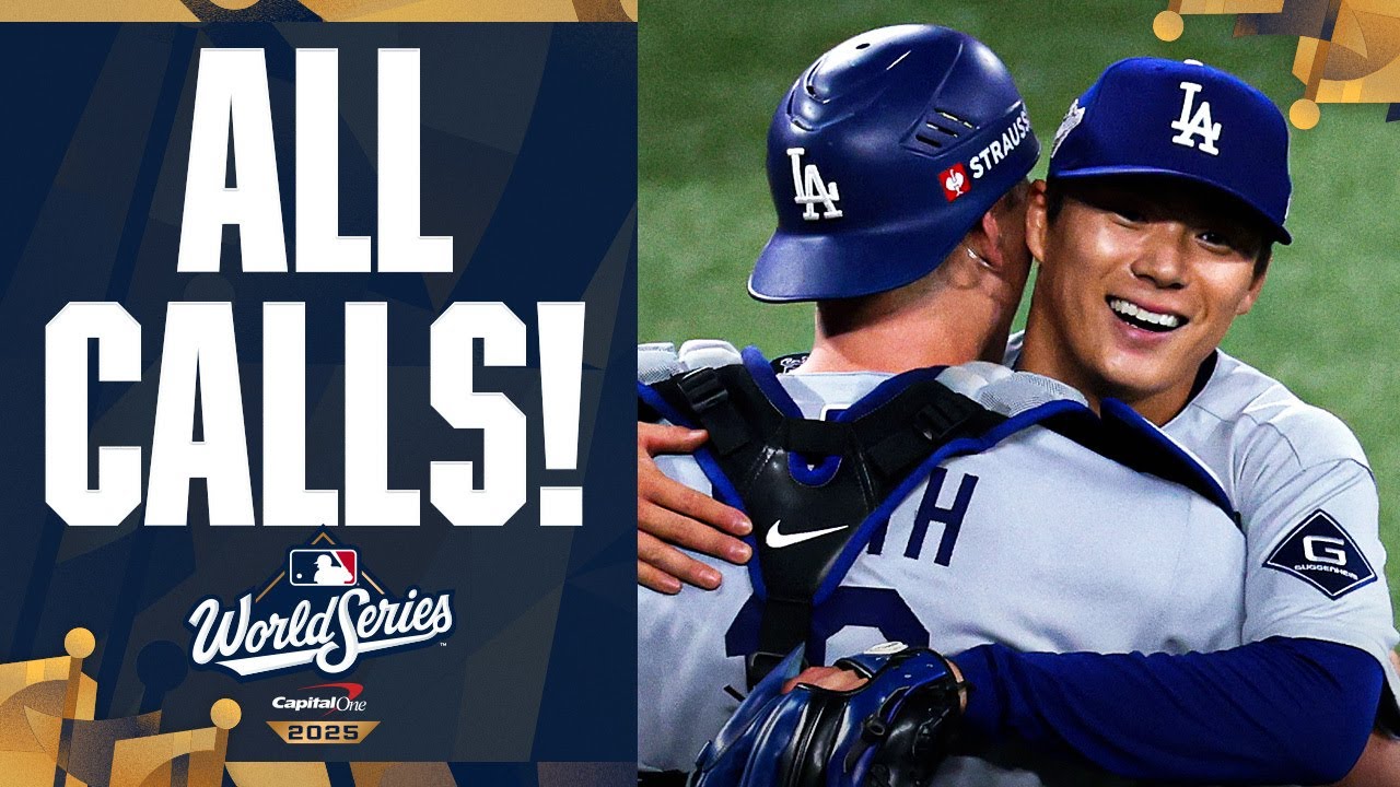 ALL CALLS of Yoshinobu Yamamoto's final out to secure 2nd Postseason complete game 💫 | 山本由伸ハイライト