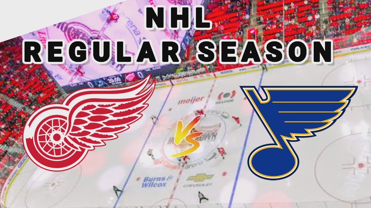 Detroit Red Wings vs St. Louis Blues | 2025 NHL Regular Season Live Play by Play Score