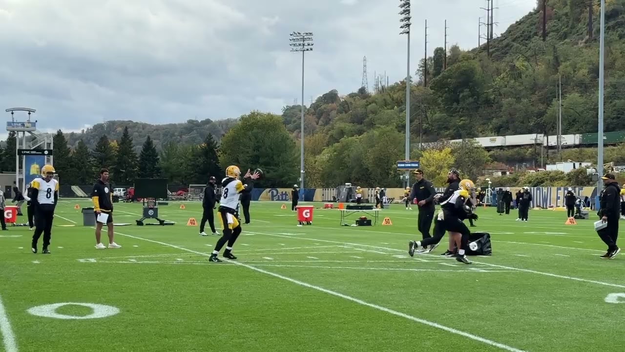 Rookie Will Howard Has First Steelers Regular-Season Practice | Steelers Sights & Sounds