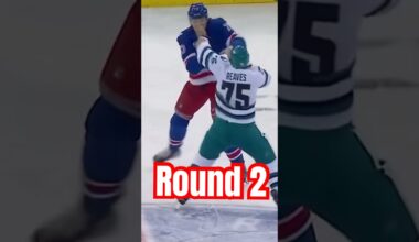 Epic Hockey Fight Breaks Out On Ice! Reaves vs Rempe Round 2!!