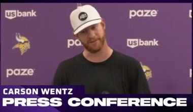 Carson Wentz on Playing Through Pain, Team's Tough Night In Los Angeles  | Vikings at Chargers