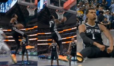 Victor Wembanyama INSANE and-1 reverse dunk and cooking Anthony Davis 🔥