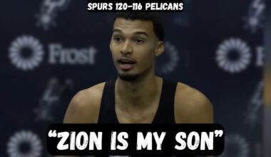Victor Wembanyama calls Zion his SON after 9 block game - PostGame Interview - Spurs vs Pelicans