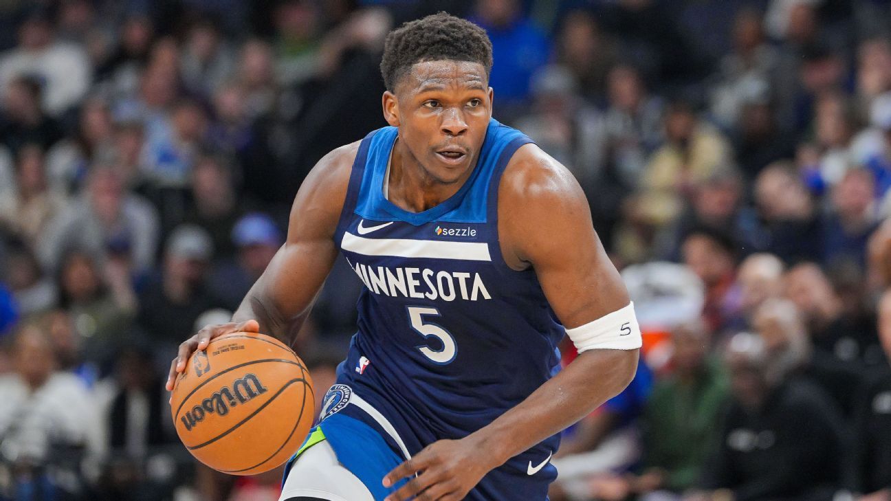 Anthony Edwards ruled out with hamstring tightness