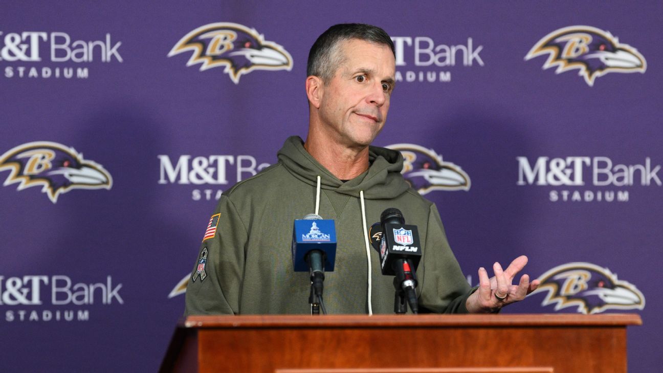 Harbaugh: Ravens didn't purposely violate injury report with Lamar