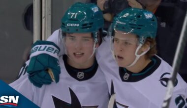 Sharks' Macklin Celebrini Rips Home One-Timer To Notch His Second Career Hat Trick