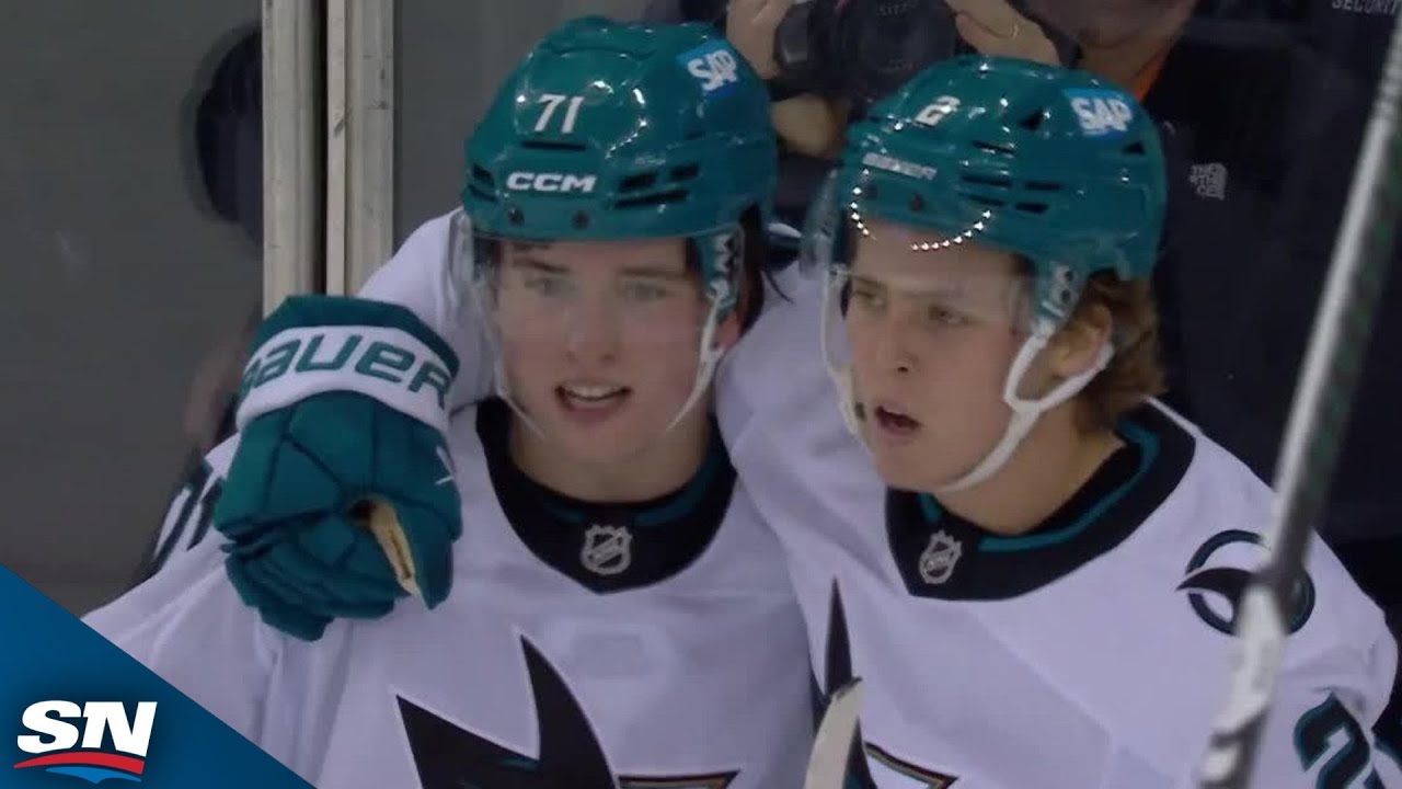 Sharks' Macklin Celebrini Rips Home One-Timer To Notch His Second Career Hat Trick