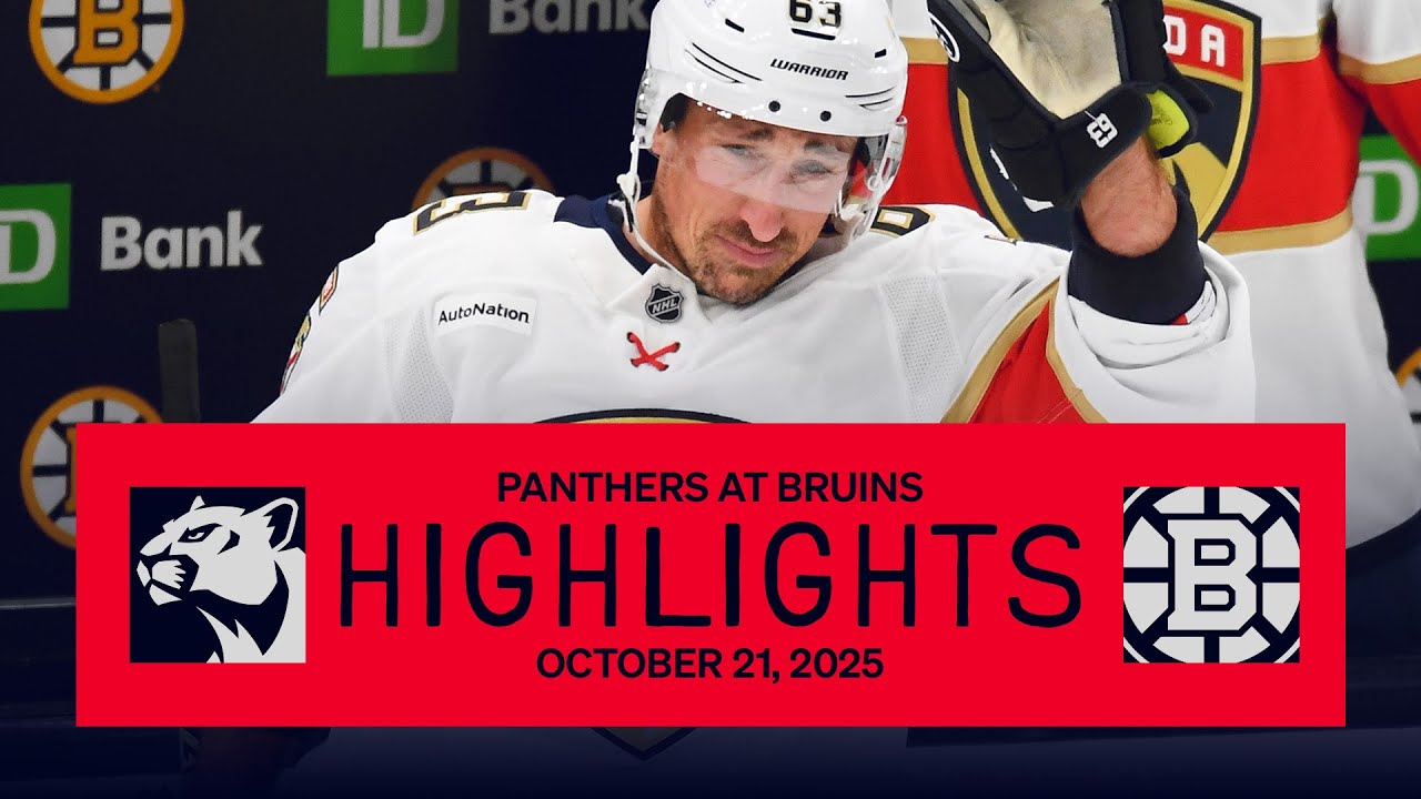 Panthers at Bruins Highlights | 10.21.25