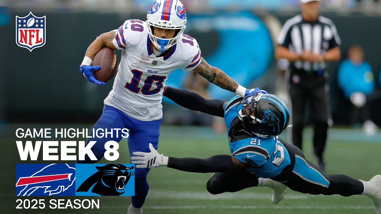 Buffalo Bills vs. Carolina Panthers Game Highlights | NFL 2025 Season Week 8