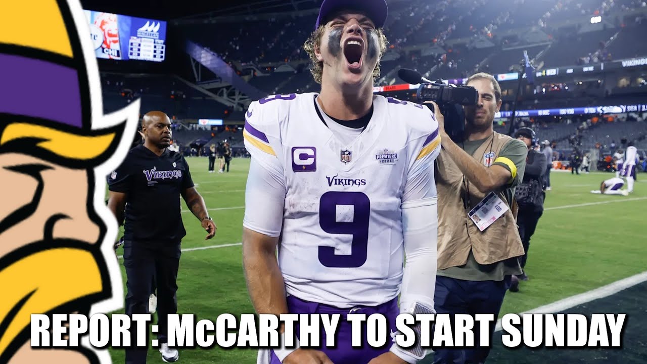 RAPSHEET: Vikings QB JJ McCarthy Expected to Start Next Sunday at Detroit