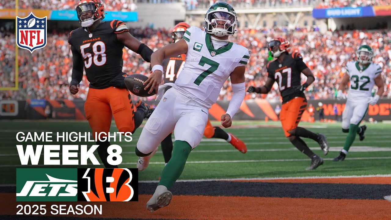 New York Jets vs. Cincinnati Bengals Game Highlights | NFL 2025 Season Week 8