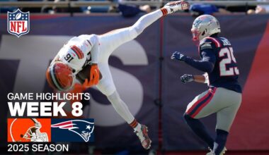 Cleveland Browns vs. New England Patriots Game Highlights | NFL 2025 Season Week 8
