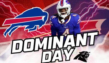 BILLS DESTROY PANTHERS, JAMES COOK CAREER DAY