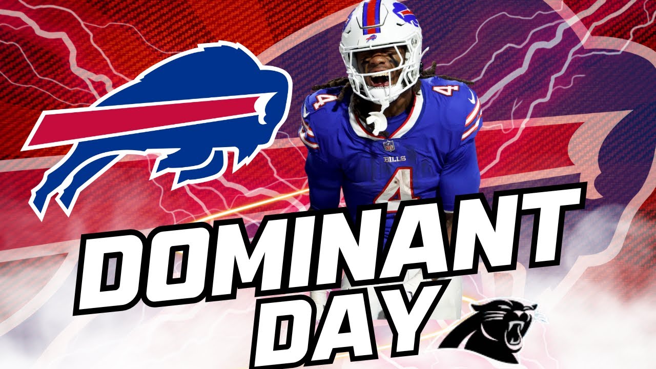 BILLS DESTROY PANTHERS, JAMES COOK CAREER DAY