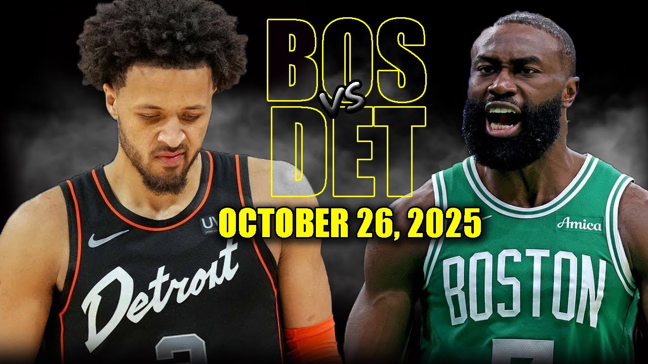 Boston Celtics vs Detroit Pistons Full Game Highlights - October 26, 2025 | NBA Season