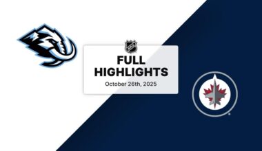 NHL Highlights | Mammoth vs. Jets | October 26, 2025