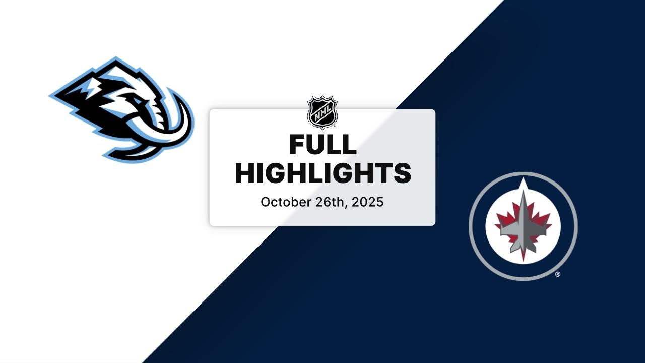 NHL Highlights | Mammoth vs. Jets | October 26, 2025