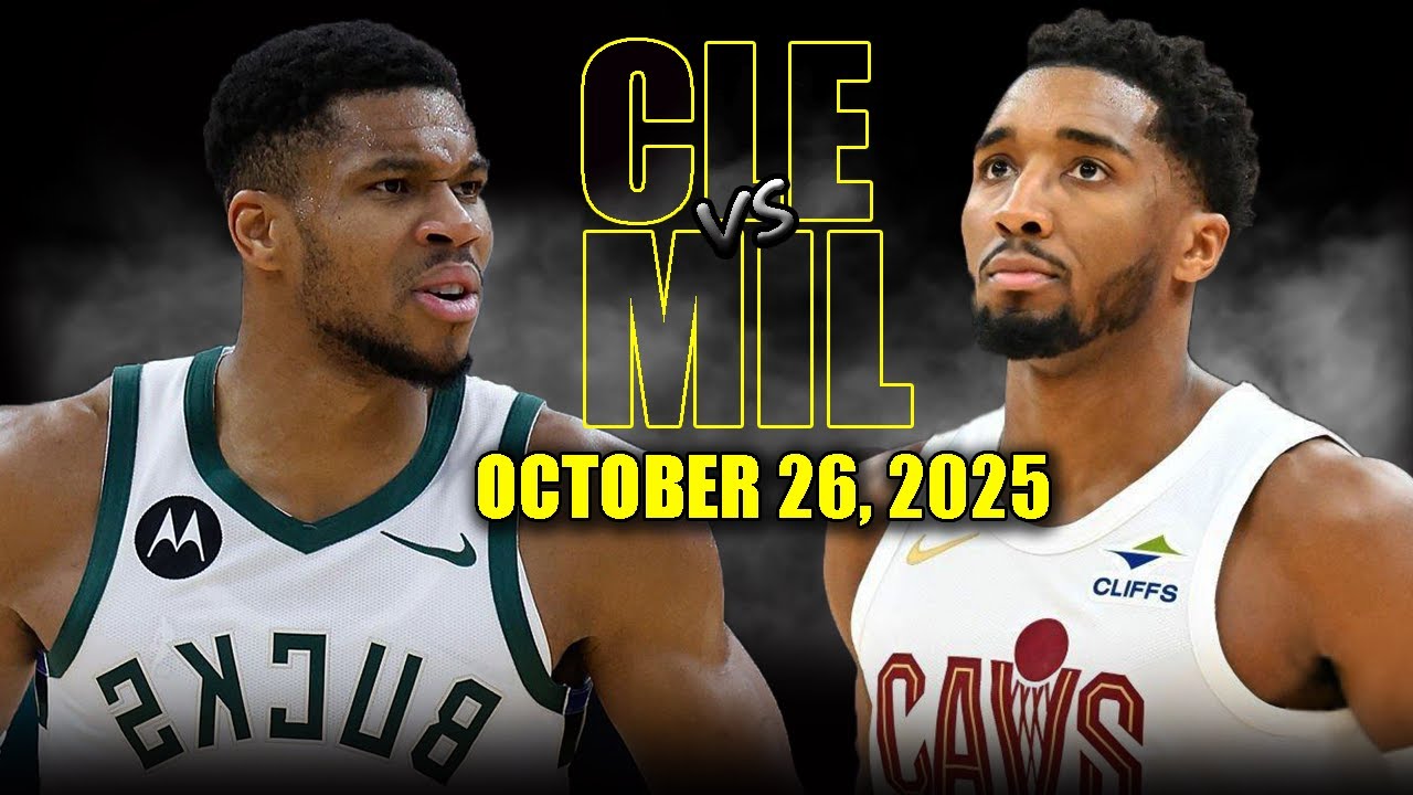 Milwaukee Bucks vs Cleveland Cavaliers Full Game Highlights - October 26, 2025 | NBA Season