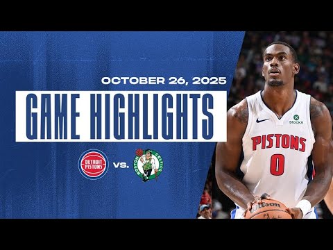 Detroit Pistons Win Home Opener vs Boston Celtics | Full Game Highlights | #NBA #pistons