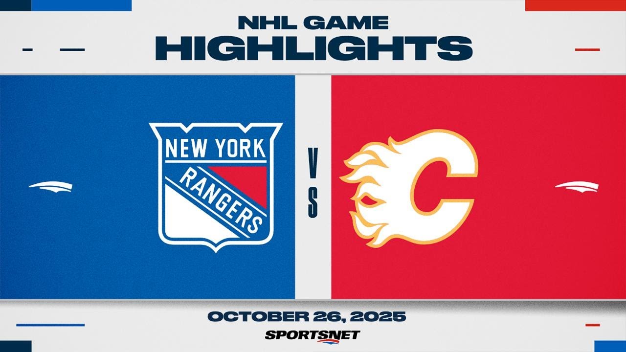 NHL Highlights | Rangers vs. Flames - October 26, 2025