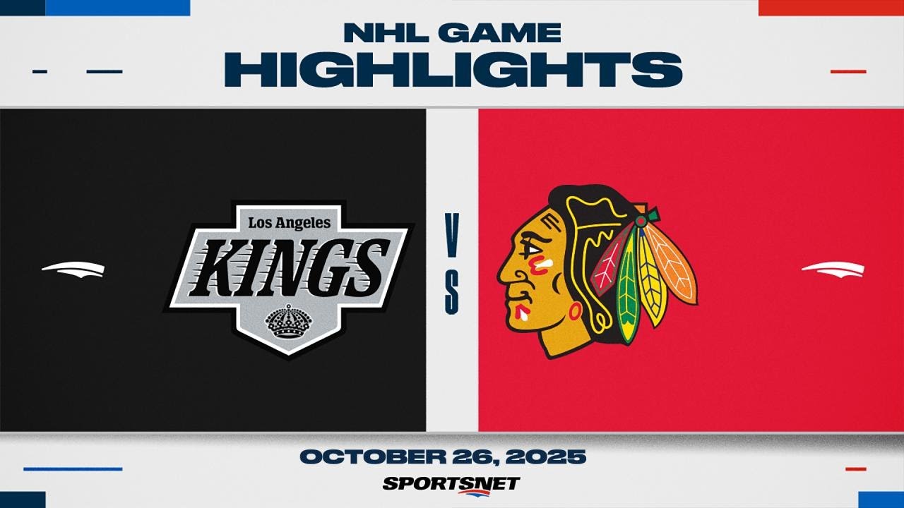 NHL Highlights | Kings vs. Blackhawks - October 26, 2025