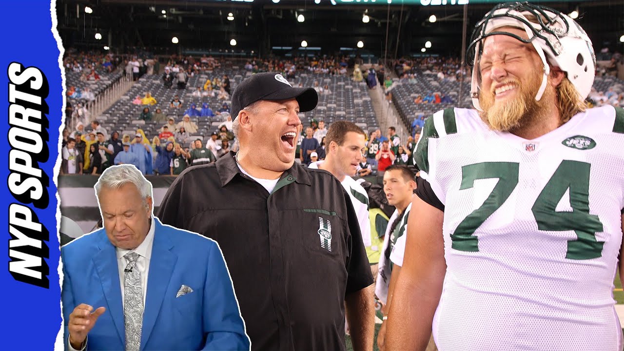 Rex Ryan pays an emotional tribute to the late Jets center, Nick Mangold