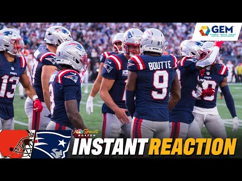 INSTANT REACTION: Drake Maye puts on another MVP-level performance in Pats' win over Browns