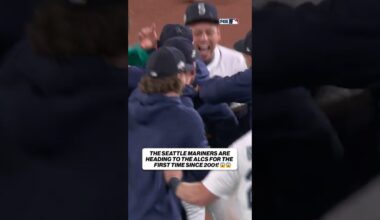 THE MARINERS ARE GOING TO THE ALCS FOR THE FIRST TIME IN 24 YEARS! 🔱 #mariners #mlb #baseball