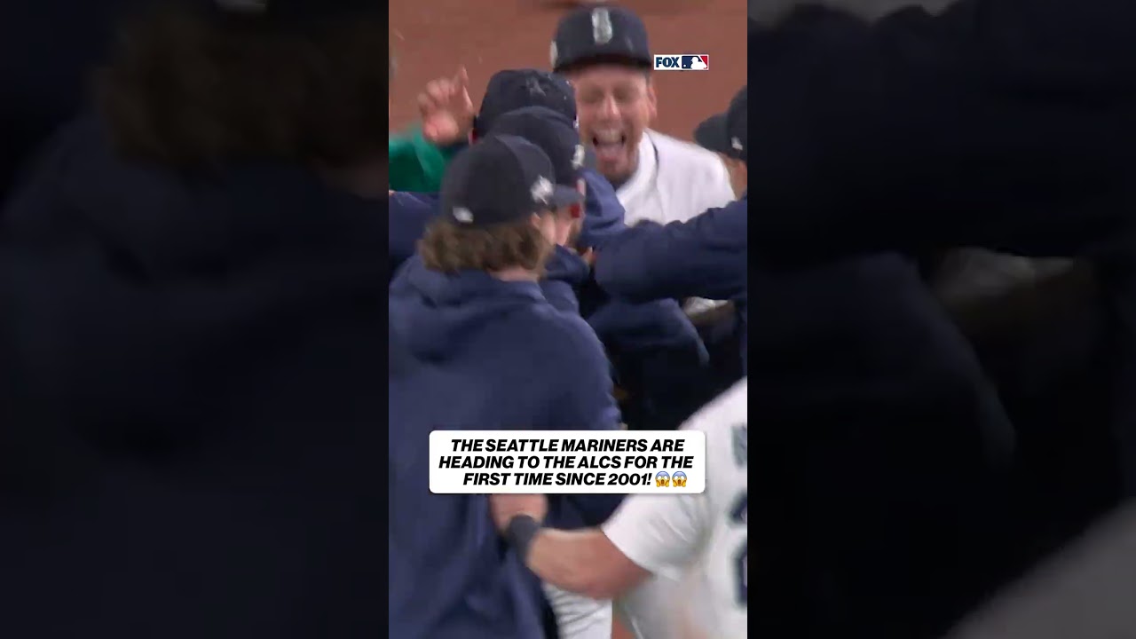 THE MARINERS ARE GOING TO THE ALCS FOR THE FIRST TIME IN 24 YEARS! 🔱 #mariners #mlb #baseball