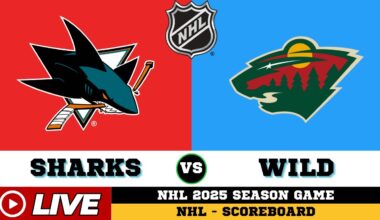 🔴LIVE : San Jose Sharks Vs Minnesota Wild | NHL 2025 | NHL Live SCOREBOARD
