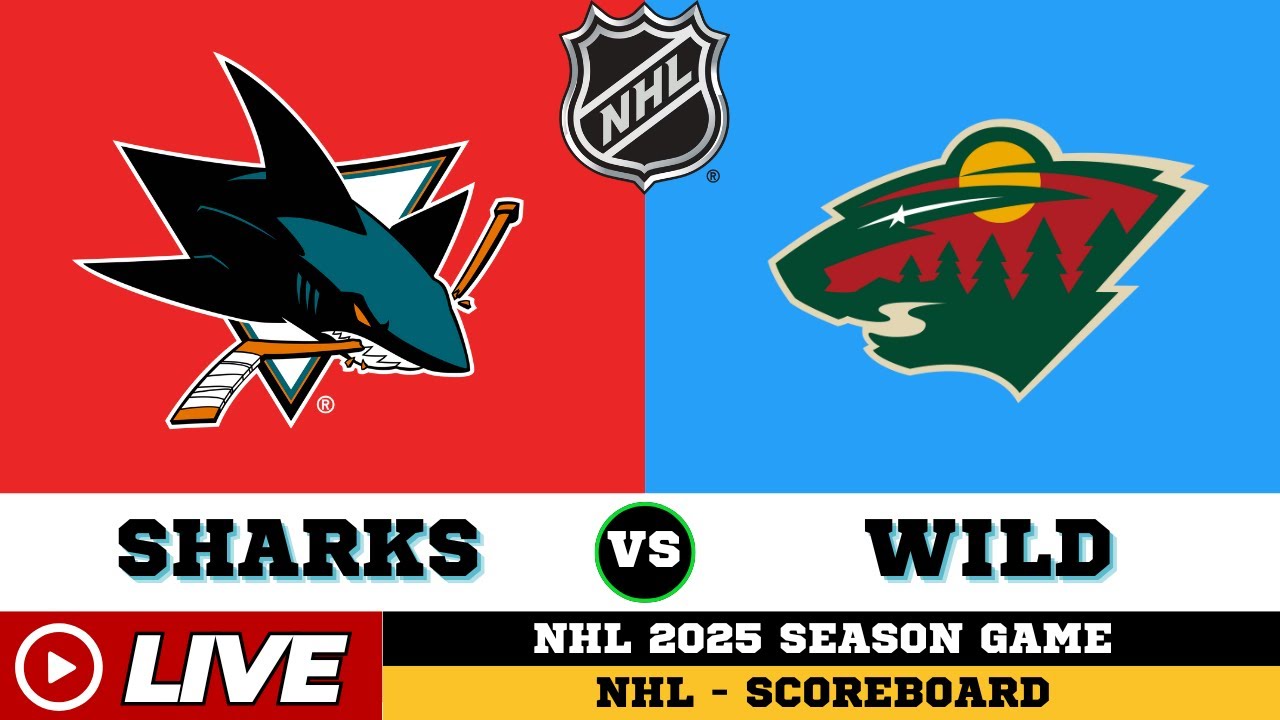 🔴LIVE : San Jose Sharks Vs Minnesota Wild | NHL 2025 | NHL Live SCOREBOARD