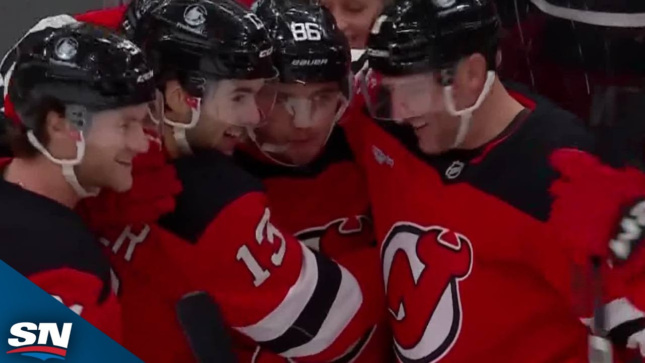 Devils' Jack Hughes Goes Upstairs For Sweet OT Winner vs. Avalanche