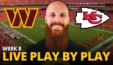 Commanders vs Chiefs LIVE play by play reaction! | Week 8, MNF