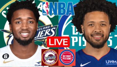 LIVE: CLEVELAND CAVALIERS vs DETROIT PISTONS | NBA | PLAY BY PLAY | SCOREBOARD