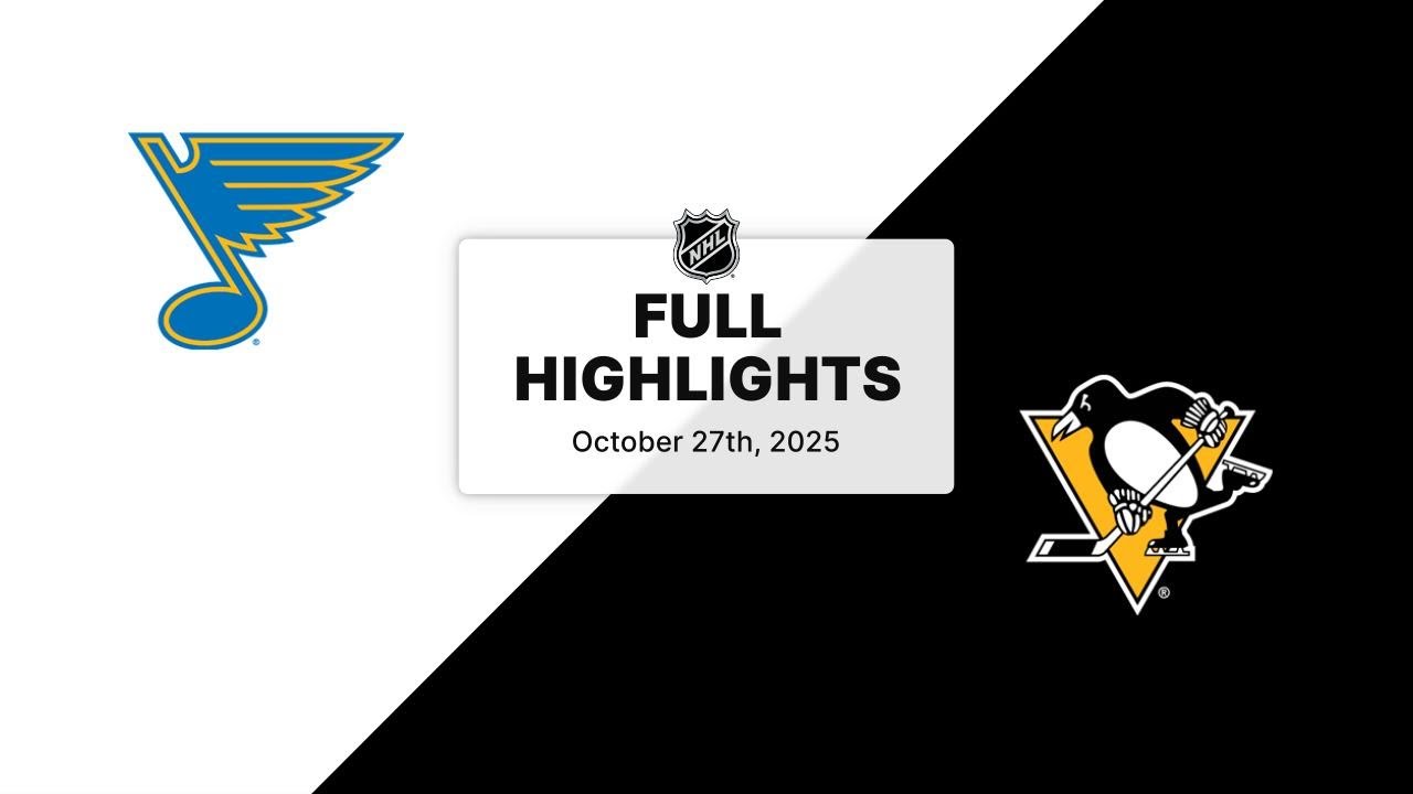 NHL Highlights | Blues vs. Penguins | October 27, 2025