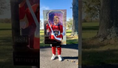 Epic Matthew Tkachuk halloween costume!