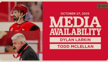 Dylan Larkin & Todd McLellan Practice Media | October 27, 2025