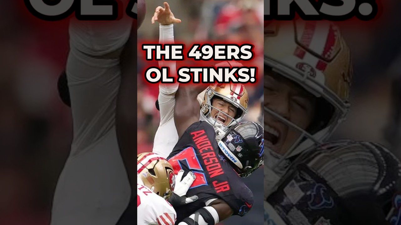 The San Francisco 49ers Offensive Line ABSOLUTELY STINKS!! #shorts 49ers News