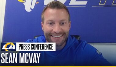 Sean McVay Talks About Trading For Roger McCreary, Puka Nacua's Game Status & His Morning Routine
