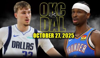 Oklahoma City Thunder vs Dallas Mavericks Full Game Highlights - October 27, 2025 | NBA Season