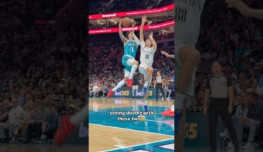 these two got that hive mentality fa sho🧠🤝🧠 #charlottehornets #lameloball #collinsexton