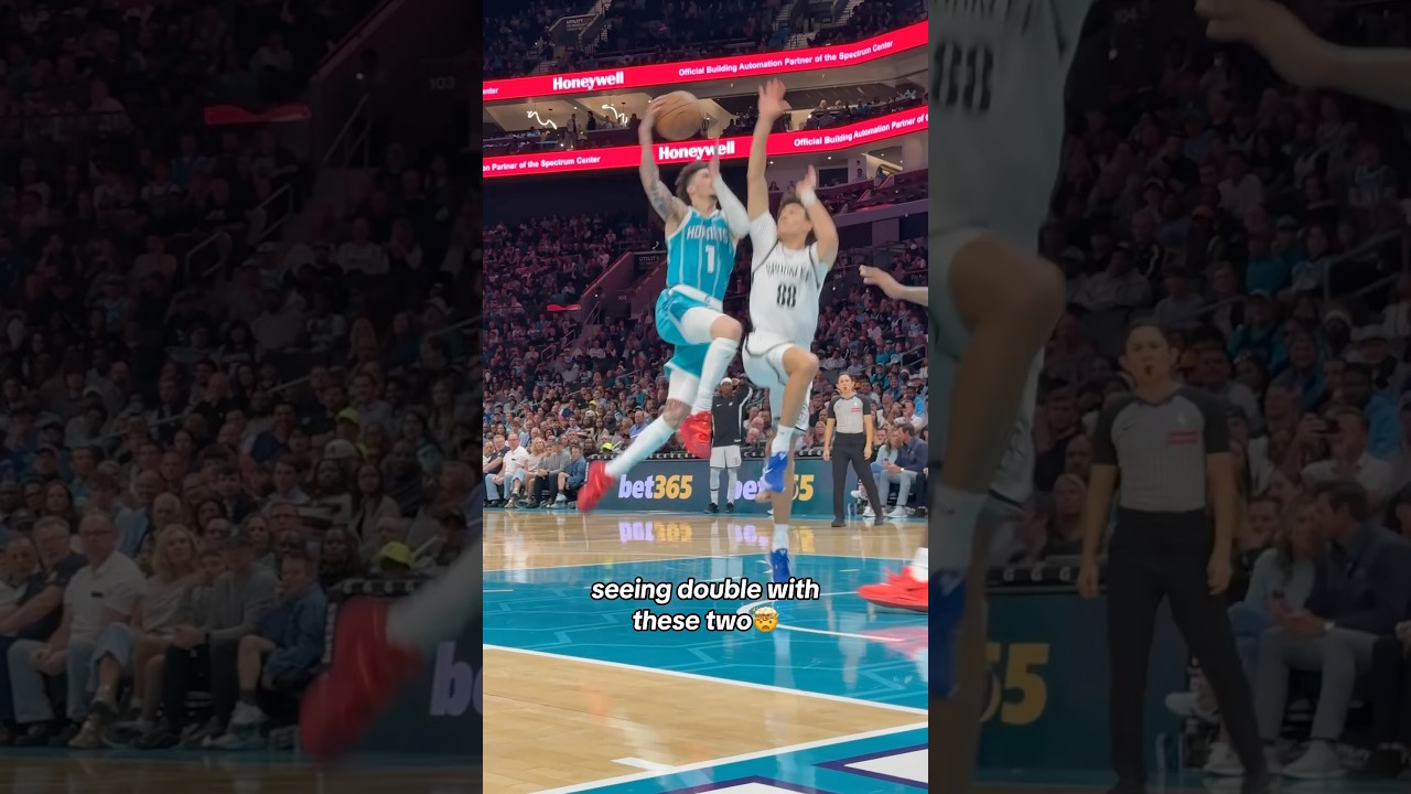 these two got that hive mentality fa sho🧠🤝🧠 #charlottehornets #lameloball #collinsexton