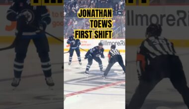 Jonathan Toews First Shift! #winnipegjets