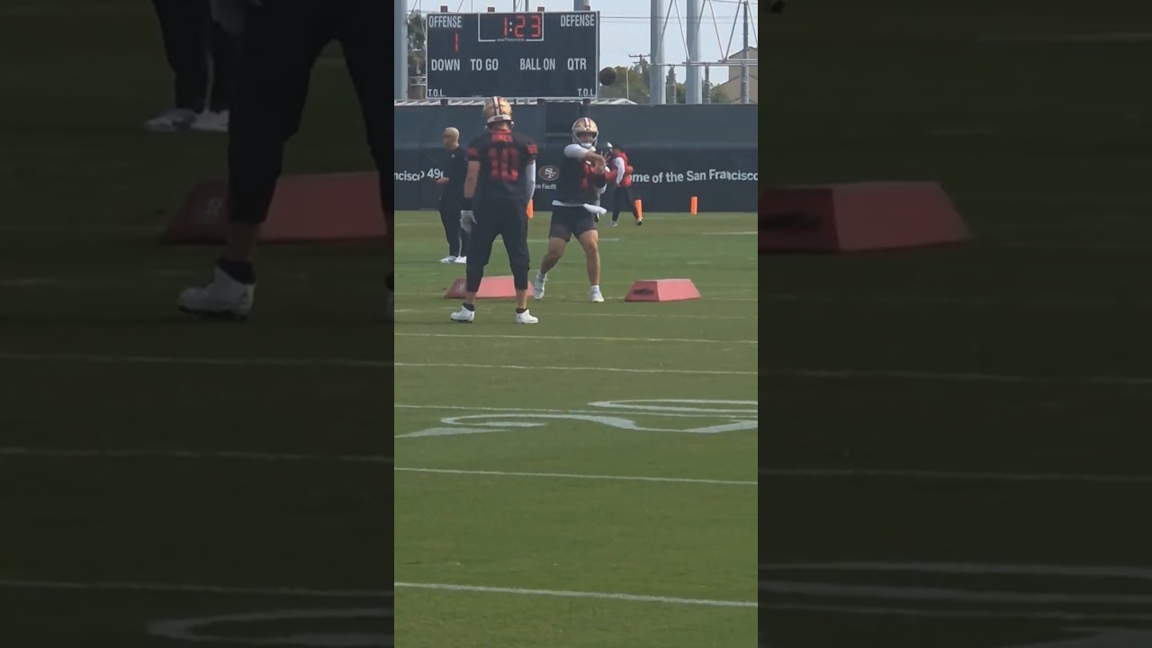 Brock seems to be moving well👀🤔 #brockpurdy #sanfrancisco49ers #49ers #nfl