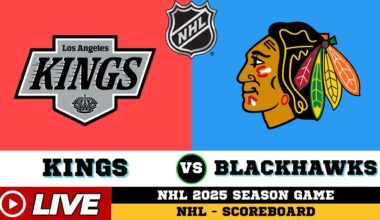 🔴LIVE : Los Angeles Kings Vs Chicago Blackhawks | NHL 2025 | NHL Live SCOREBOARD