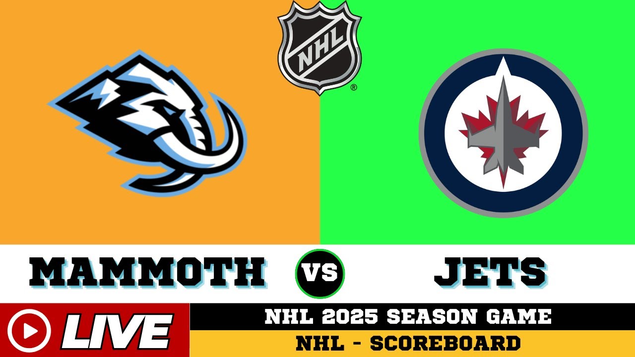 🔴LIVE : Utah Mammoth Vs Winnipeg Jets | NHL 2025 | NHL Live SCOREBOARD | Oct 27 2025
